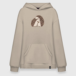 Худи оверсайз Ёжики обнимаются