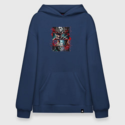 Худи оверсайз Halloween friends red blood