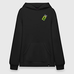 Толстовка-худи оверсайз Активатор из Субстанции - мини, цвет: черный
