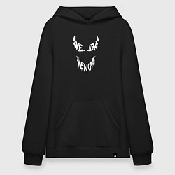 Толстовка-худи оверсайз We are Venom, цвет: черный