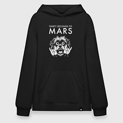 Худи оверсайз Thirty Seconds to Mars rock dog