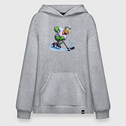 Худи оверсайз Гомер Симпсон - крутой хоккеист