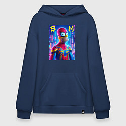 Худи оверсайз Homer Simpson and Spider man - collaboration