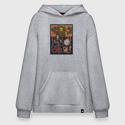 Толстовка-худи оверсайз Сыграем в игру, цвет: меланж