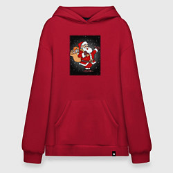 Худи оверсайз Санта Клаус с мешком