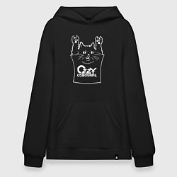 Худи оверсайз Ozzy Osbourne - cat rock