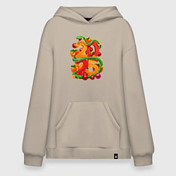 Худи оверсайз Счастливая змея 2025