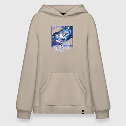 Худи оверсайз Серебряный Волк