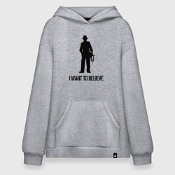 Толстовка-худи оверсайз Индиана джонс, цвет: меланж