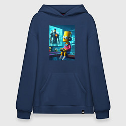Худи оверсайз Bart Simpson is an avid gamer