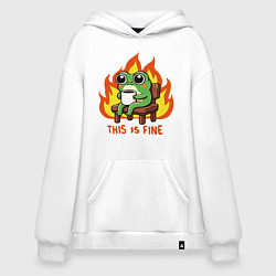 Худи оверсайз Frog - this is fine