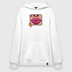 Худи оверсайз Smile and lips