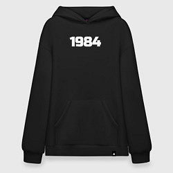 Толстовка-худи оверсайз Рожден 1984, цвет: черный