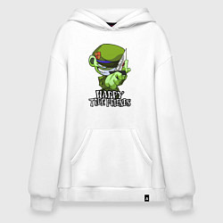 Толстовка-худи оверсайз Happy three friends - Flippy, цвет: белый