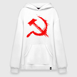 Худи оверсайз Sickle and hammer red paint