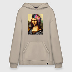 Худи оверсайз Mona Lisa - punks not dead