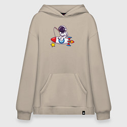 Худи оверсайз Космический рыбак