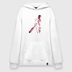 Толстовка-худи оверсайз Ниган с Люсиль, цвет: белый