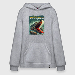 Худи оверсайз Rolling Stones - wolfs mouth