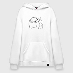 Худи оверсайз Палец вверх мем