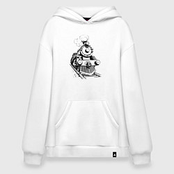 Худи оверсайз Векторный паровоз