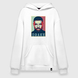 Толстовка-худи оверсайз Drake, цвет: белый