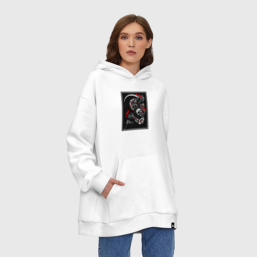 Худи оверсайз Самурай ронин / Белый – фото 3