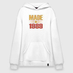 Худи оверсайз Сделано в 1989 сепия