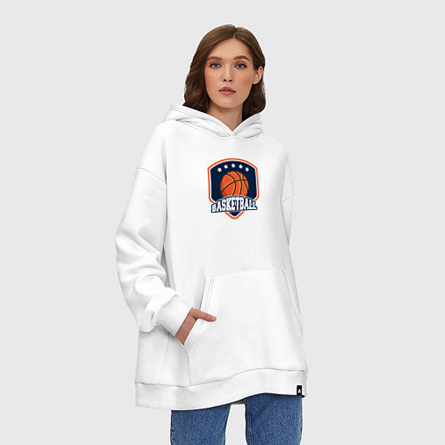 Худи оверсайз Stars basketball / Белый – фото 3