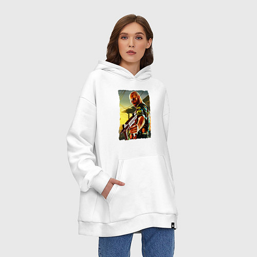 Худи оверсайз Max Payne / Белый – фото 3