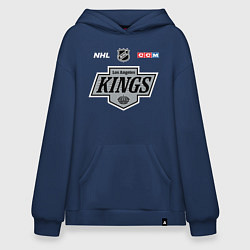Толстовка-худи оверсайз Лос Анджелес Кингз - НХЛ команда, цвет: тёмно-синий