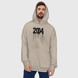 Толстовка-худи оверсайз Капающий 2004, цвет: миндальный — фото 2