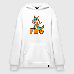 Худи оверсайз Огненный дракоша