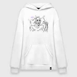 Толстовка-худи оверсайз Bobby Liebling, цвет: белый