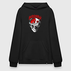 Толстовка-худи оверсайз Berserk - red, цвет: черный