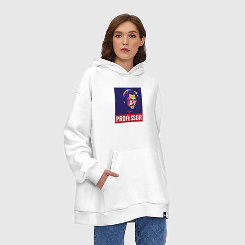 Худи оверсайз Professor / Белый – фото 3