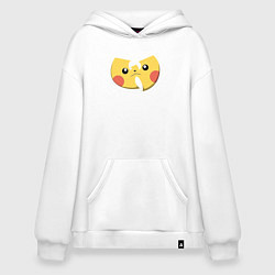 Толстовка-худи оверсайз Wu-tang Pikachu, цвет: белый