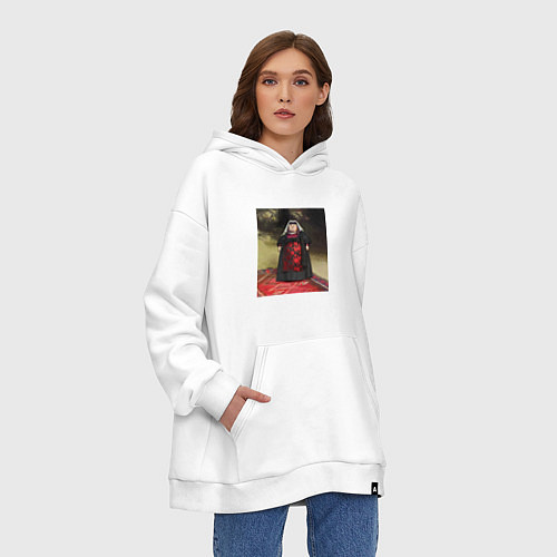 Худи оверсайз Грузинская женщина / Белый – фото 3