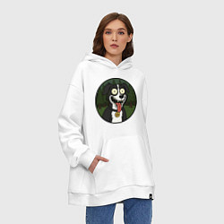 Толстовка-худи оверсайз Mr Pickles dog, цвет: белый — фото 2