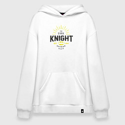 Толстовка-худи оверсайз The dark knight city, цвет: белый