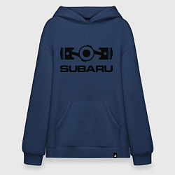 Толстовка-худи оверсайз Subaru, цвет: тёмно-синий