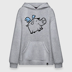 Худи оверсайз Крылатый поросёнок