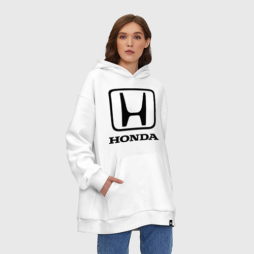 Худи оверсайз Honda logo / Белый – фото 3