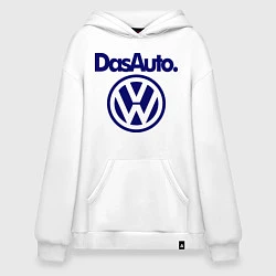 Толстовка-худи оверсайз Volkswagen Das Auto, цвет: белый