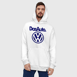 Толстовка-худи оверсайз Volkswagen Das Auto, цвет: белый — фото 2