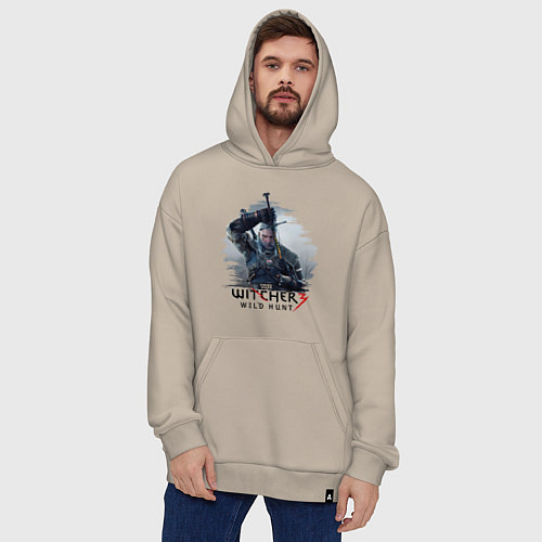 Худи оверсайз The Witcher 3 / Миндальный – фото 4
