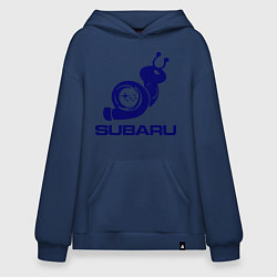 Толстовка-худи оверсайз Subaru, цвет: тёмно-синий