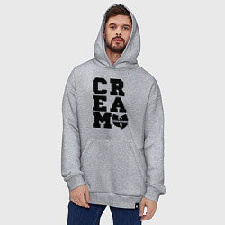 Толстовка-худи оверсайз Wu tang clan, цвет: меланж — фото 2