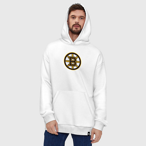 Худи оверсайз Boston Bruins / Белый – фото 4