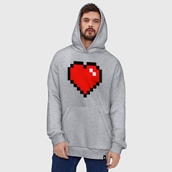 Толстовка-худи оверсайз Minecraft Lover, цвет: меланж — фото 2